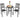 Dining Bistro Furniture Set, 2-Seater with Round Table - BlueSkyHome UK