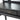 Black Wooden Vintage Dressing Table With Three Mirrors and A Drawer