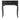 Black Wooden Vintage Dressing Table With Three Mirrors and A Drawer