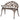Outdoor Metal Bench Rose Pattern - BlueSkyHome UK