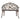 Outdoor Metal Bench Rose Pattern - BlueSkyHome UK
