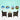 Patio furniture set 2 Chairs with Coffee Table - BlueSkyHome UK