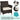 Patio furniture set 2 Chairs with Coffee Table - BlueSkyHome UK