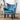 Velvet Armchair Blue BlueSkyHome UK