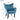 velvet armchair Velvet Armchair Mid Century Wingback Blue Armchair BlueSkyHomeUK