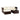 Brown Garden Rattan Sofa Set 4-Seater with Table - BlueSkyHome UK